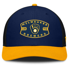 Milwaukee Brewers Fanatics Cutoff Adjustable Trucker Hat Outlet