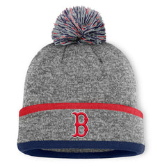 Boston Red Sox Fanatics Backstop Cuffed Knit Hat with Pom for sale