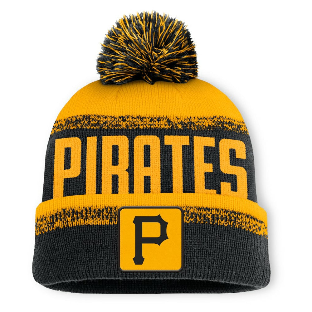 Pittsburgh Pirates Fanatics No-Doubter Cuffed Knit Hat with Pom for sale