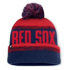 Boston Red Sox Fanatics No-Doubter Cuffed Knit Hat with Pom for sale
