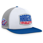 Texas Rangers Fanatics Cranked Foam Front Patch Trucker Adjustable Hat Sale