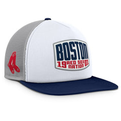 Boston Red Sox Fanatics Cranked Foam Front Patch Trucker Adjustable Hat Near Me