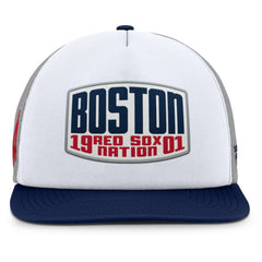 Boston Red Sox Fanatics Cranked Foam Front Patch Trucker Adjustable Hat Near Me