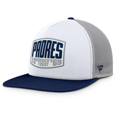 San Diego Padres Fanatics Cranked Foam Front Patch Trucker Adjustable Hat Outlet