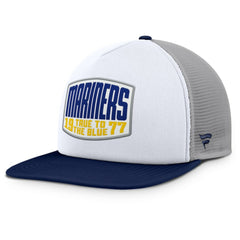 Seattle Mariners Fanatics Cranked Foam Front Patch Trucker Adjustable Hat for sale