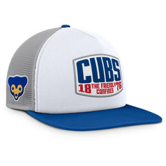 Chicago Cubs Fanatics Cranked Foam Front Patch Trucker Adjustable Hat Sale