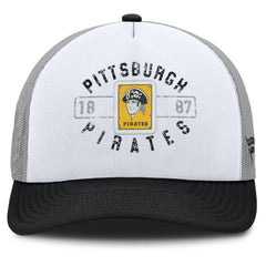 Pittsburgh Pirates Fanatics Designated A-Frame Foam Front Trucker Adjustable Hat Online