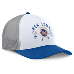 New York Mets Fanatics Designated A-Frame Foam Front Trucker Adjustable Hat Online