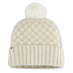 Detroit Tigers Fanatics Women's Matchstick Cuffed Knit Hat with Pom- Natural Sale