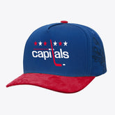 Washington Capitals Mitchell & Ness May Flowers Pro Crown Adjustable Hat - Blue/Red | NHL discount