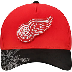 Detroit Red Wings Mitchell & Ness May Flowers Pro Crown Adjustable Hat - Red/Black | NHL online