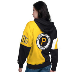 Pittsburgh Pirates Starter Women's Curve Ball Full Zip Hoodie Sweatshirt Outlet