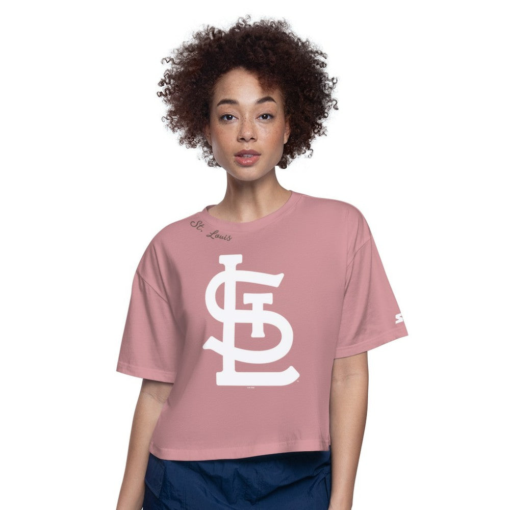 St. Louis Cardinals Starter Women's Play the Ball Boxy Cropped T-Shirt Online