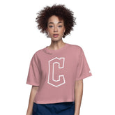 Cleveland Guardians Starter Women's Play the Ball Boxy Cropped T-Shirt Outlet