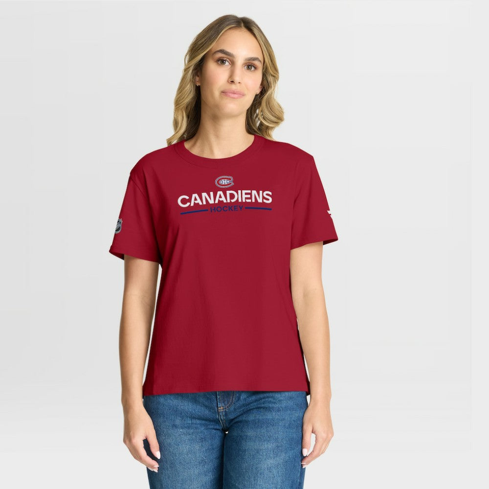 Montreal Canadiens Fanatics Women's Authentic Pro Primary T-Shirt - Red | Fanatics online