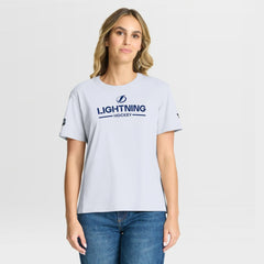Tampa Bay Lightning Fanatics Women's Authentic Pro Primary T-Shirt - White | Fanatics Clearance