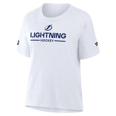 Tampa Bay Lightning Fanatics Women's Authentic Pro Primary T-Shirt - White | Fanatics Clearance