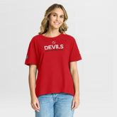 New Jersey Devils Fanatics Women's Authentic Pro Primary T-Shirt - Red | Fanatics online