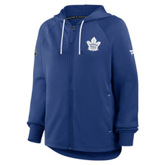 Toronto Maple Leafs Fanatics Women's Authentic Pro Rink Raglan Full-Zip Hoodie - Blue | Fanatics online