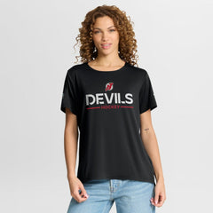 New Jersey Devils Fanatics Women's Authentic Pro Rink Tech T-Shirt - Black | Fanatics Clearance