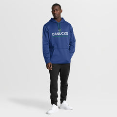Vancouver Canucks Fanatics Authentic Pro Rink Hoodie - Blue | Fanatics online