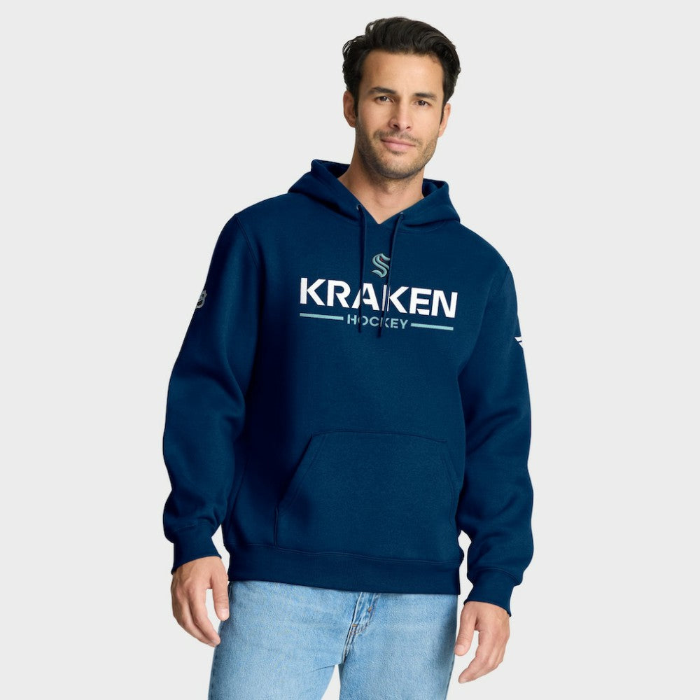 Seattle Kraken Fanatics Authentic Pro Primary Hoodie - Deep Sea Blue | Fanatics Lifestyle