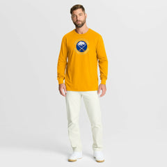 Buffalo Sabres Fanatics Authentic Pro Property Of Practice Long Sleeve T-Shirt - Gold | Fanatics Clearance