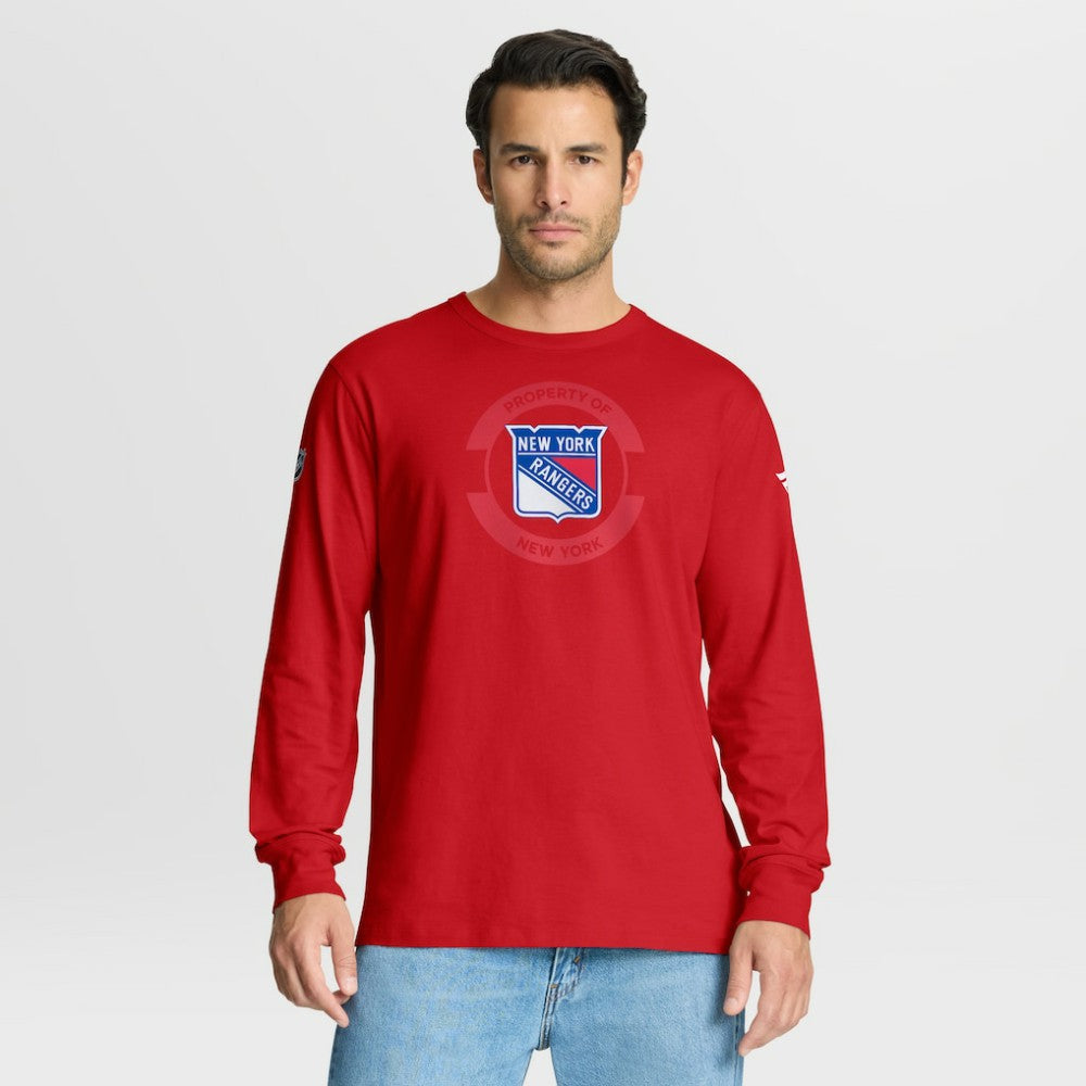 New York Rangers Fanatics Authentic Pro Property Of Practice Long Sleeve T-Shirt - Red | Fanatics discount