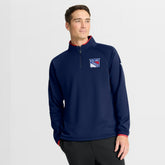 New York Rangers Fanatics Authentic Pro Rink Raglan Quarter-Zip Pullover - Navy | Fanatics on sale