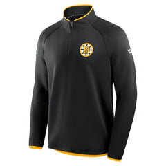 Boston Bruins Fanatics Authentic Pro Rink Raglan Quarter-Zip Pullover - Black | Fanatics on sale