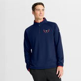 Washington Capitals Fanatics Authentic Pro Rink Raglan Quarter-Zip Pullover - Navy | Fanatics discount
