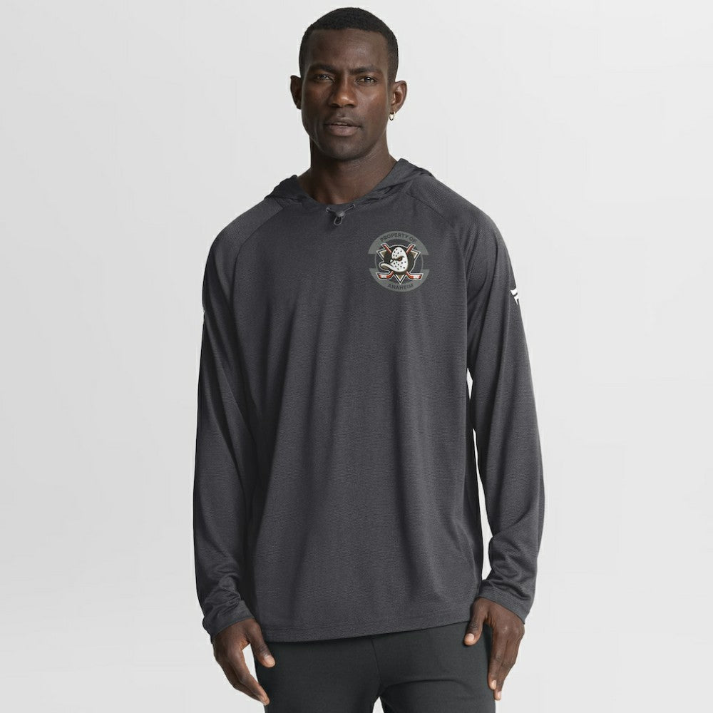 Anaheim Ducks Fanatics Authentic Pro Rink Hoodie - Charcoal | Fanatics near me