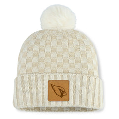 Arizona Cardinals Women's Nickel Cuffed Knit Hat with Pom - Natural - Fanatics
