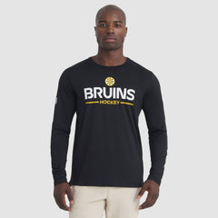 Boston Bruins Fanatics Authentic Pro Rink Tech Long Sleeve T-Shirt - Black | Fanatics Lifestyle