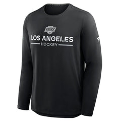 Los Angeles Kings Fanatics Authentic Pro Rink Tech Long Sleeve T-Shirt - Black | Fanatics Lifestyle