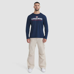 Montreal Canadiens Fanatics Authentic Pro Rink Tech Long Sleeve T-Shirt - Navy | Fanatics Clearance