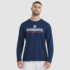New York Rangers Fanatics Authentic Pro Rink Tech Long Sleeve T-Shirt - Navy | Fanatics Lifestyle