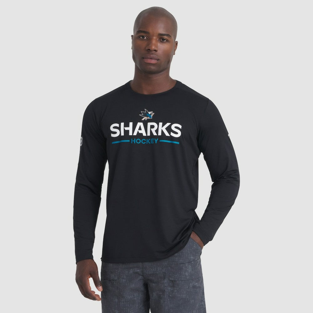 San Jose Sharks Fanatics Authentic Pro Rink Tech Long Sleeve T-Shirt - Black | Fanatics discount