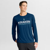 Seattle Kraken Fanatics Authentic Pro Rink Tech Long Sleeve T-Shirt - Navy | Fanatics sale