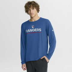 New York Rangers Fanatics Authentic Pro Rink Centennial Tech Long Sleeve T-Shirt - Blue | Fanatics sale