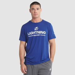 Tampa Bay Lightning Fanatics Authentic Pro Rink Tech T-Shirt - Blue | Fanatics on sale