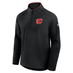 Calgary Flames Fanatics Authentic Pro Rink Training Quarter-Zip Pullover - Black | Fanatics sale