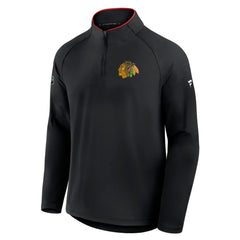 Chicago Blackhawks Fanatics Authentic Pro Rink Training Quarter-Zip Pullover - Black | Fanatics sale