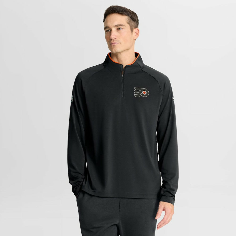 Philadelphia Flyers Fanatics Authentic Pro Rink Training Quarter-Zip Pullover - Black | Fanatics sale