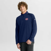 Montreal Canadiens Fanatics Authentic Pro Rink Training Quarter-Zip Pullover - Navy | Fanatics sale
