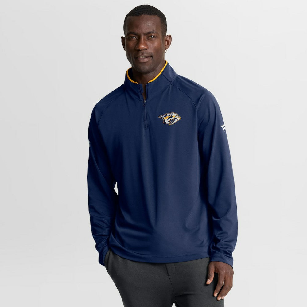 Nashville Predators Fanatics Authentic Pro Rink Training Quarter-Zip Pullover - Navy | Fanatics online