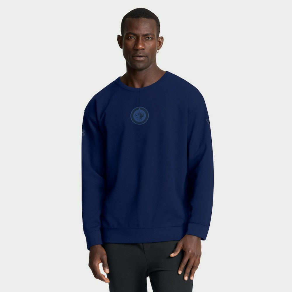 Winnipeg Jets Fanatics Authentic Pro Road Tri-Blend Sweatshirt - Navy | Fanatics online