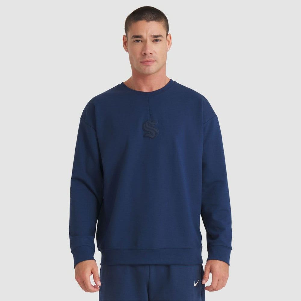Seattle Kraken Fanatics Authentic Pro Road Tri-Blend Sweatshirt - Deep Sea Blue | Fanatics online