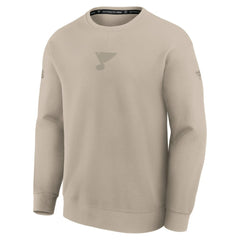 St. Louis Blues Fanatics Authentic Pro Road Tri-Blend Sweatshirt - Tan | Fanatics online