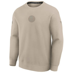 New York Islanders Fanatics Authentic Pro Road Tri-Blend Sweatshirt - Tan | Fanatics Lifestyle